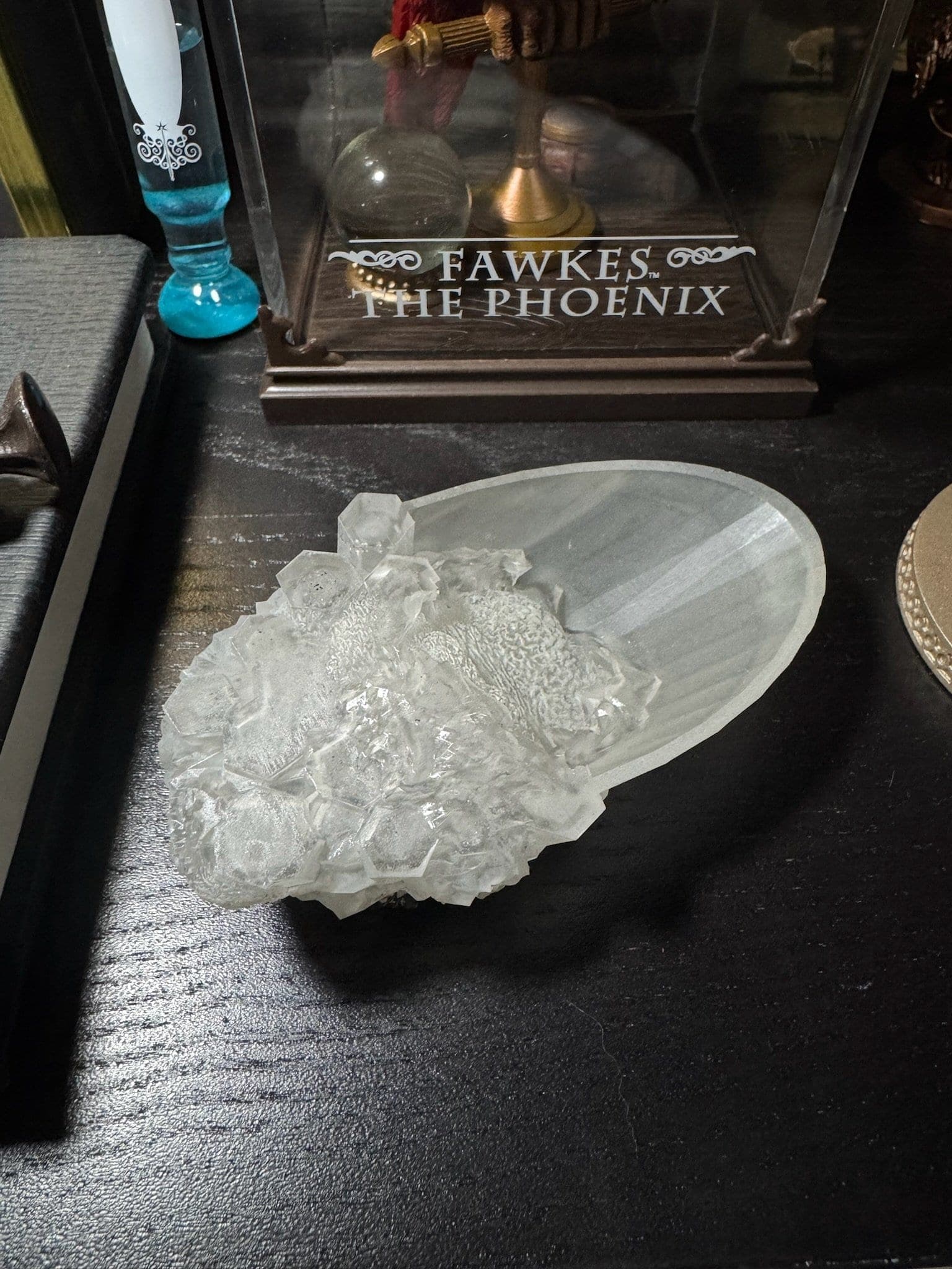 concha de dumbledore para beber el agua del horrocrux de tom ryddle figura coleccionable mundo magico