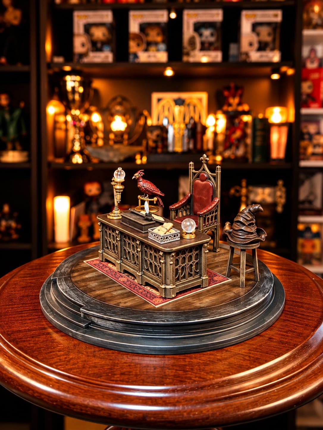 despacho de dumbledore diorama coleccionable mundo magico