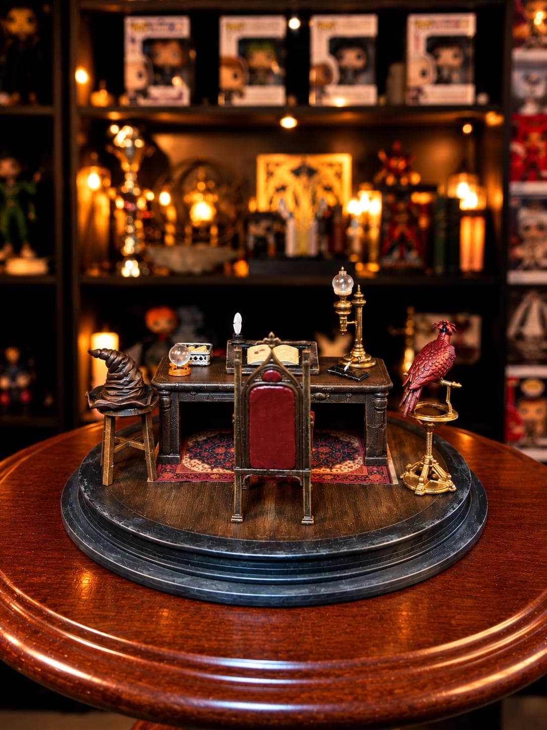 despacho de dumbledore diorama coleccionable mundo magico