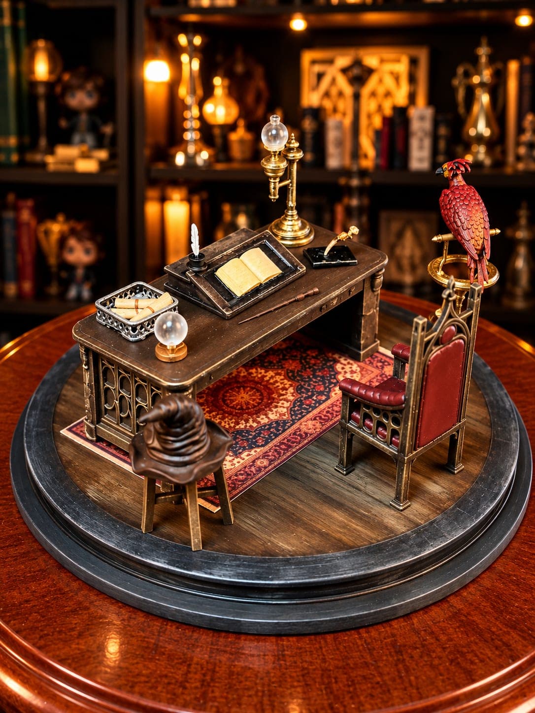 despacho de dumbledore diorama coleccionable mundo magico
