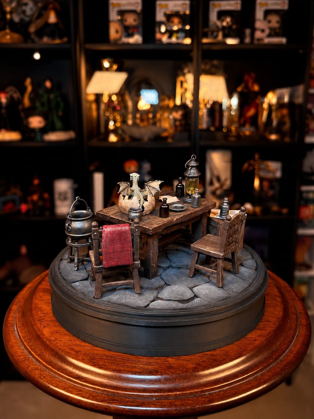 nacimiento de norberto el dragon de hagrid diorama coleccionable mundo magico