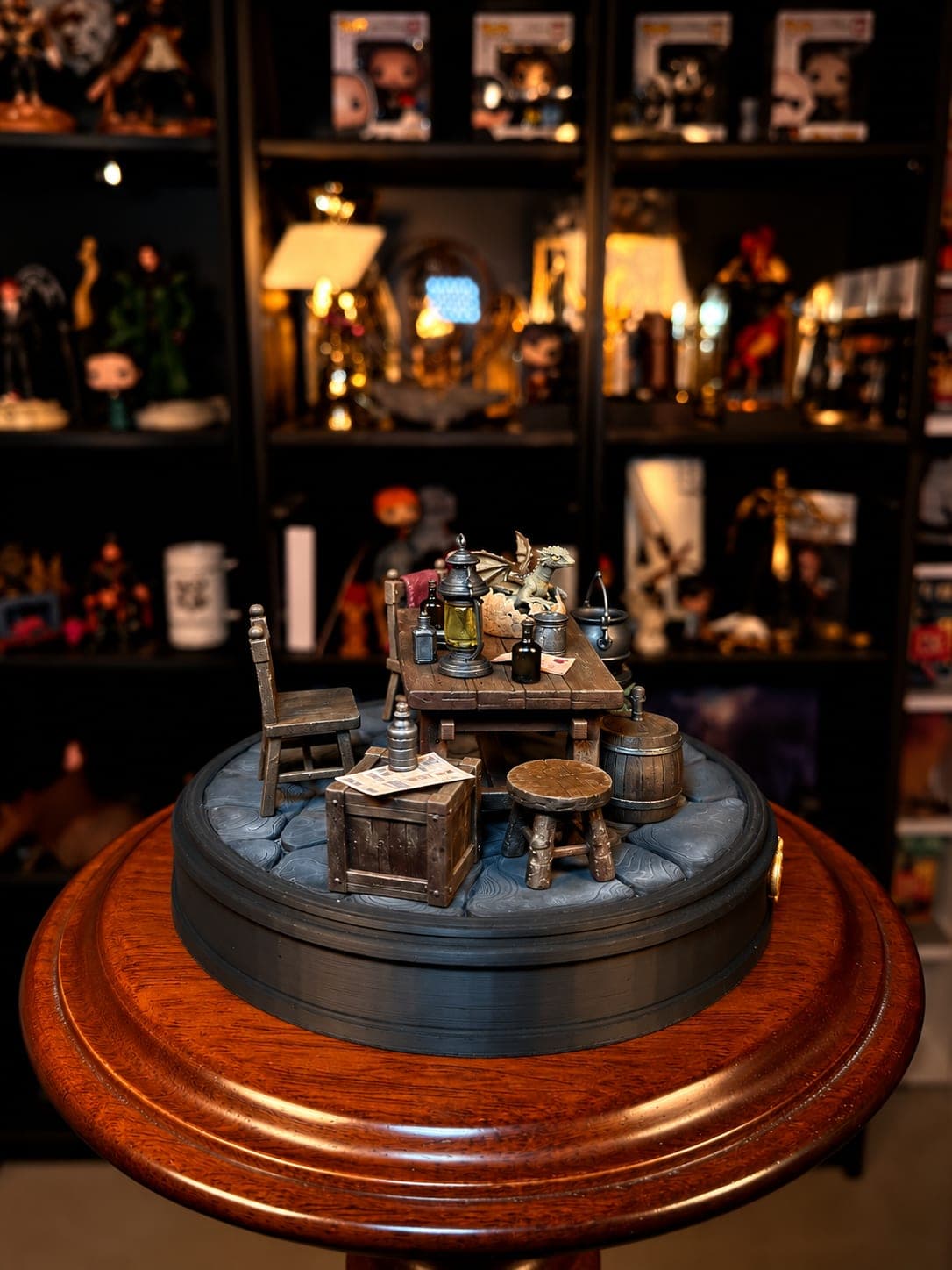 nacimiento de norberto el dragon de hagrid diorama coleccionable mundo magico
