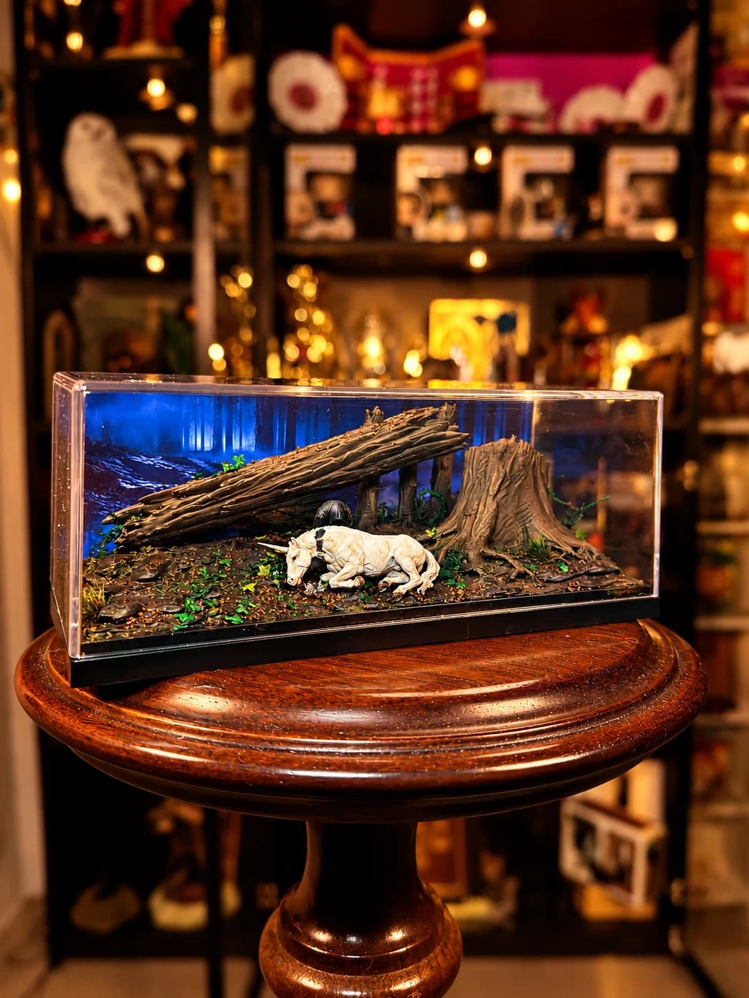 Diorama del Unicornio y el Mago Oscuro