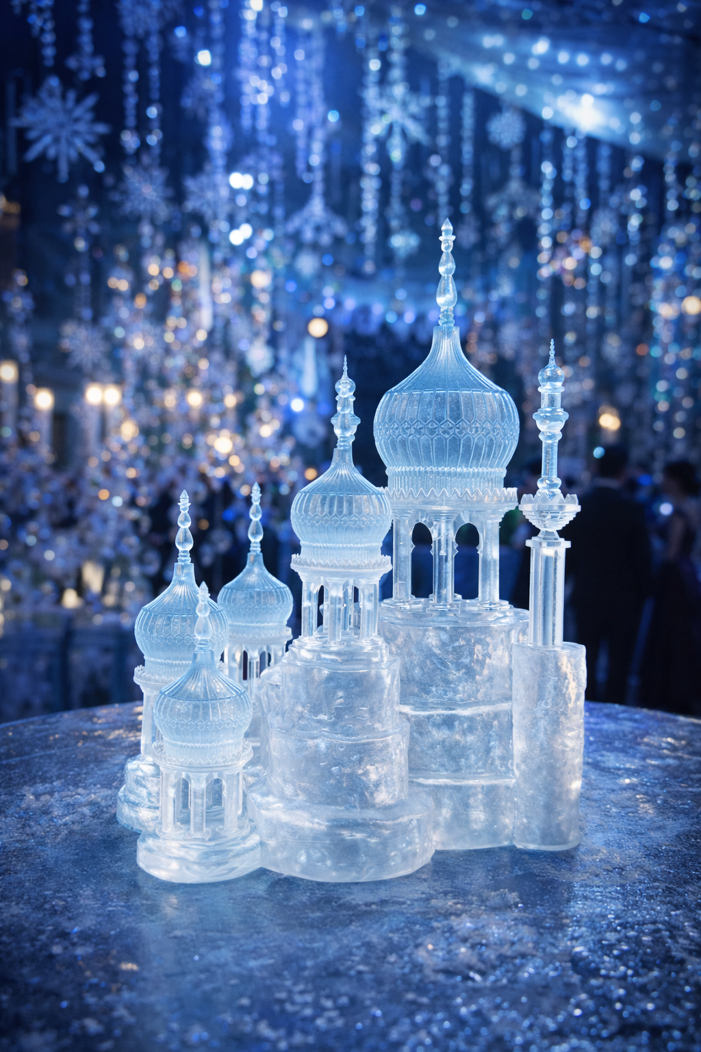 Figura del mundo mágico palacio de hielo