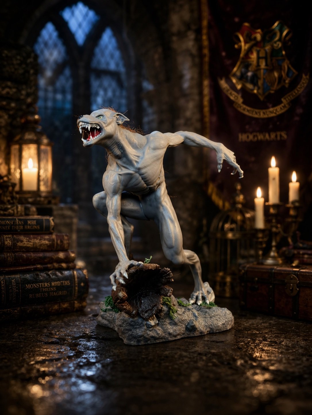 hombre lobo remus lupin inspirado en la transformación del mundo mágico de harry potter criatura fantástica figura coleccionable decorativa