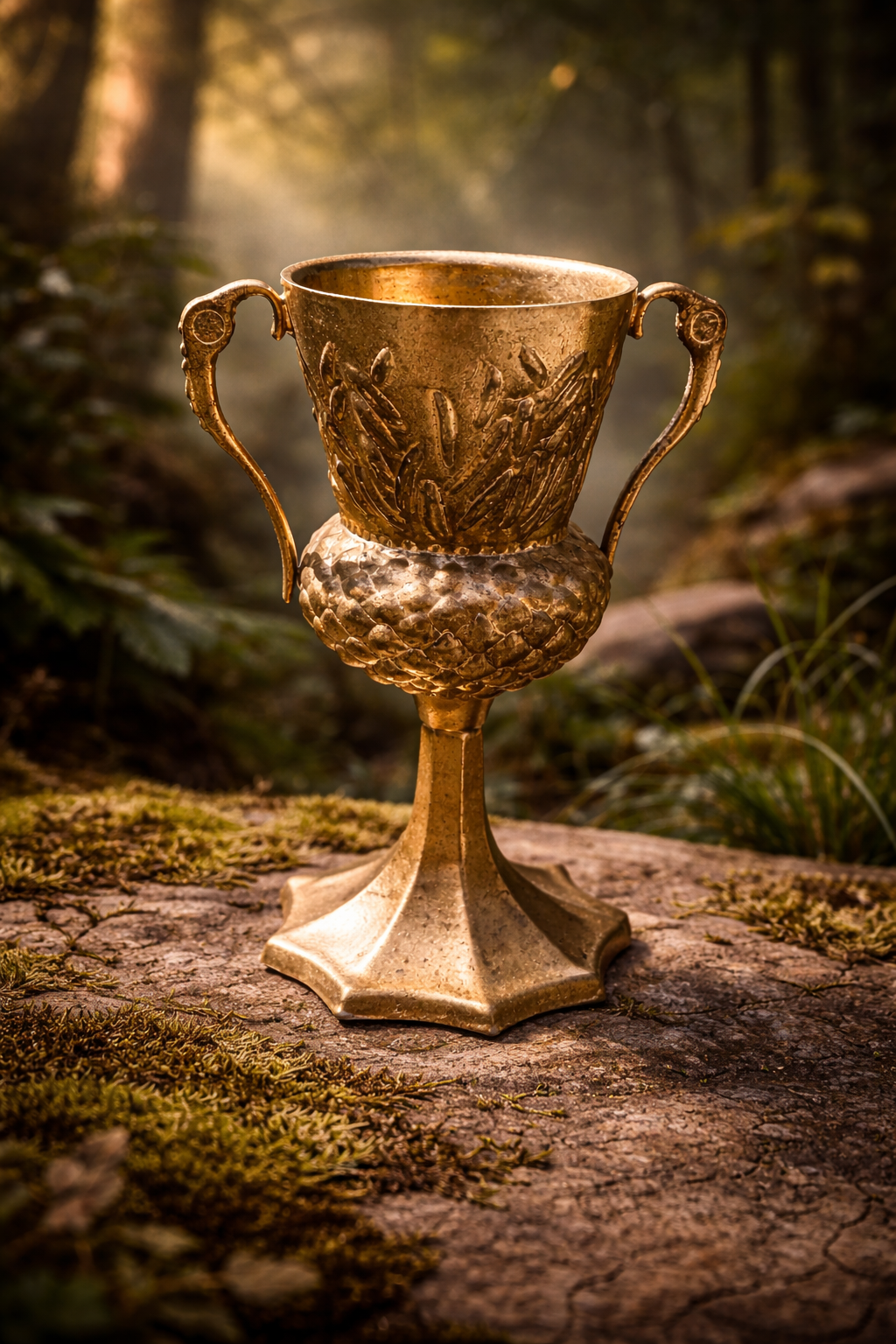 copa dorada de la casa de hufflepuff