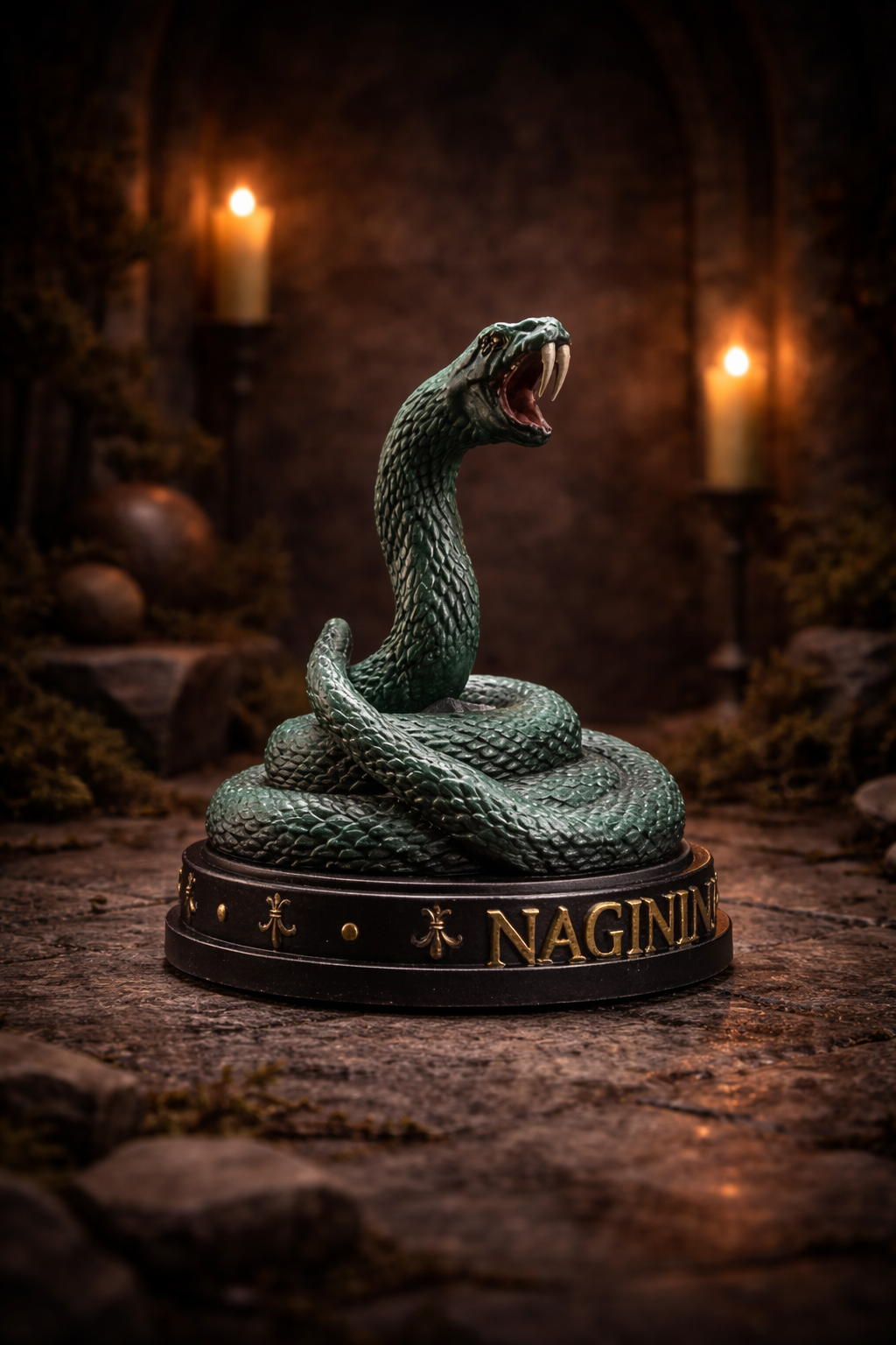 nagini serpiente mágica inspirada en el mundo mágico de harry potter criatura fantástica figura coleccionable decorativa