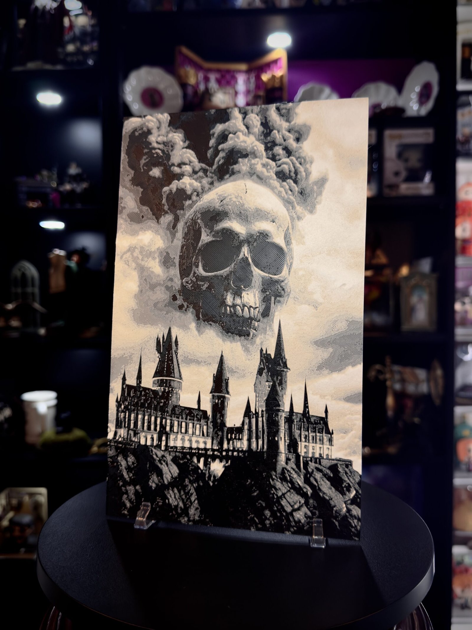 Ilustración 3D marca del mal