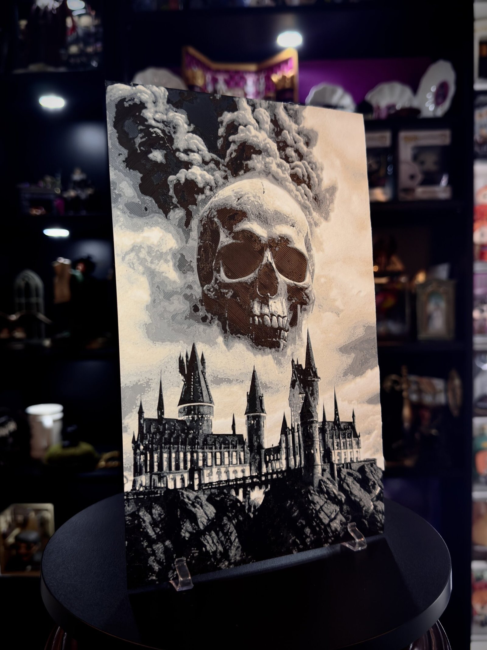 Ilustración 3D marca del mal