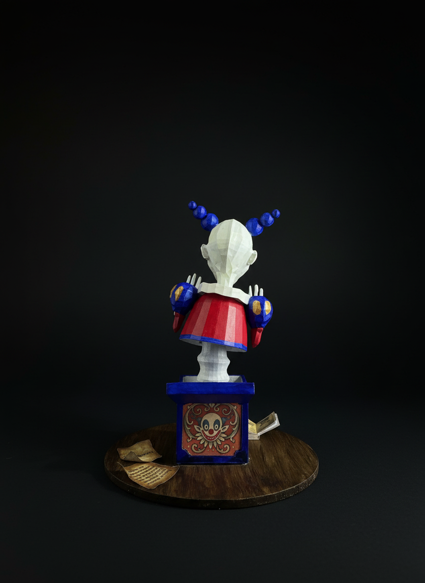 Figura del mundo mágico payaso del armario