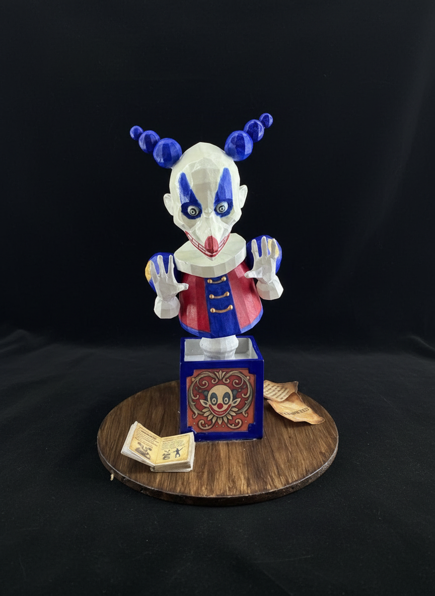 boggart transformado en payaso inspirado en la clase de defensa contra las artes oscuras de hogwarts del mundo mágico de harry potter figura coleccionable decorativa